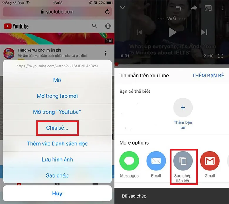 Phần mềm Documents cách tải video Youtube về điện thoại iPhone sao chép liên kết muốn tải về từ Youtube