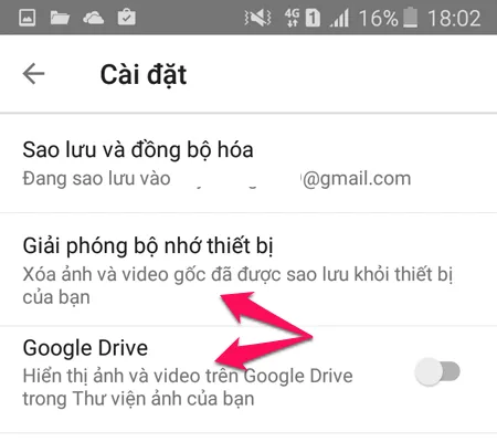 Cài đặt ảnh