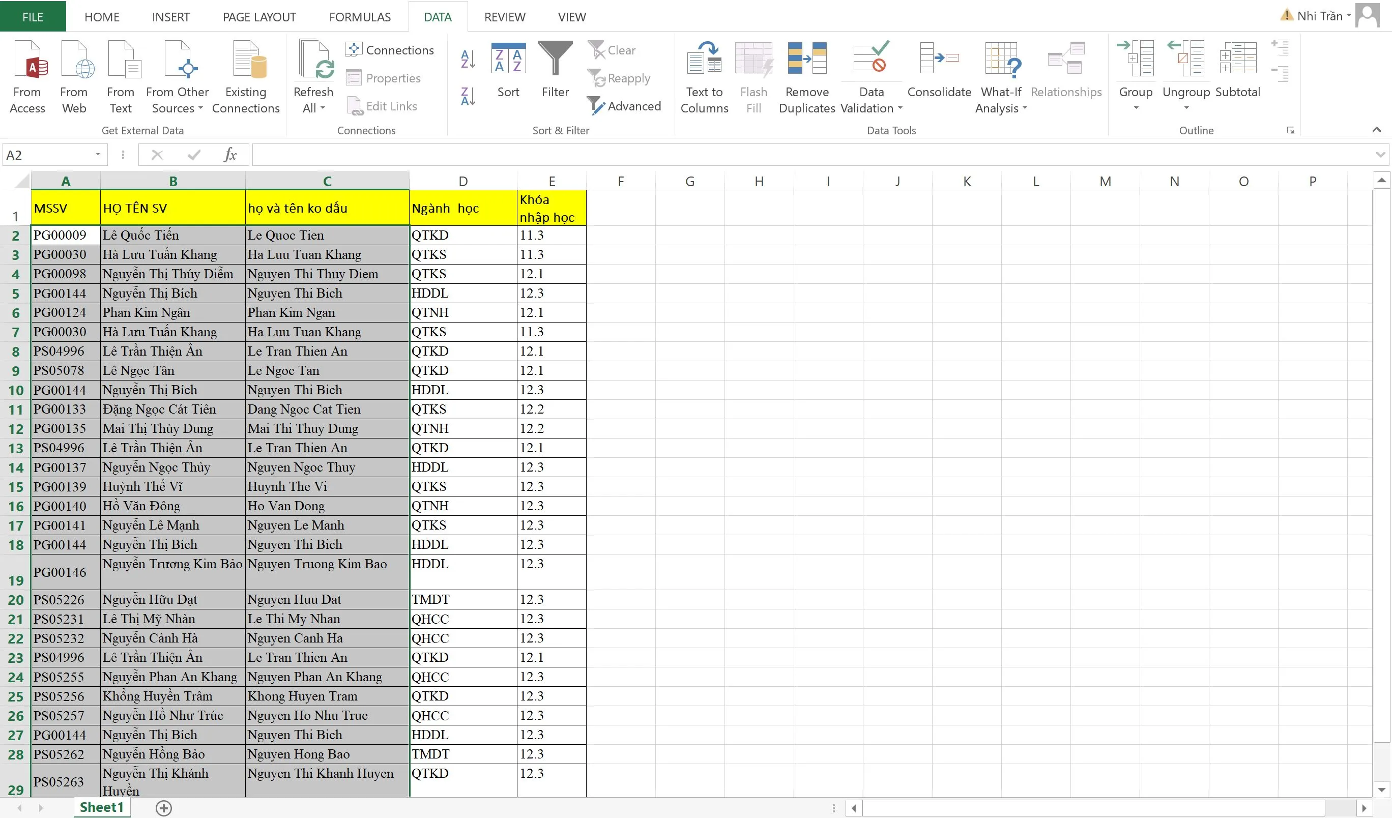 Cách Hủy Lệnh Duplicate Value Trong Excel