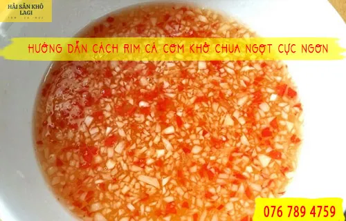 Hướng dẫn cách rim cá cơm khô chua ngọt cực ngon