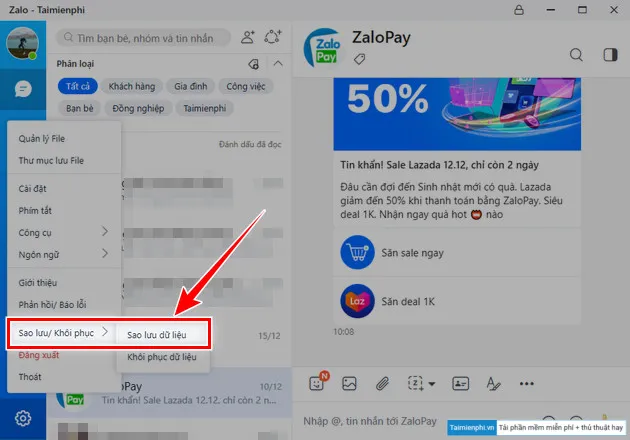 cach khoi phuc sao luu tin nhan tren zalo pc 3