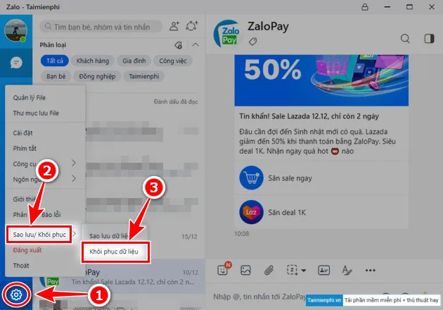 cach khoi phuc sao luu tin nhan tren zalo pc 6