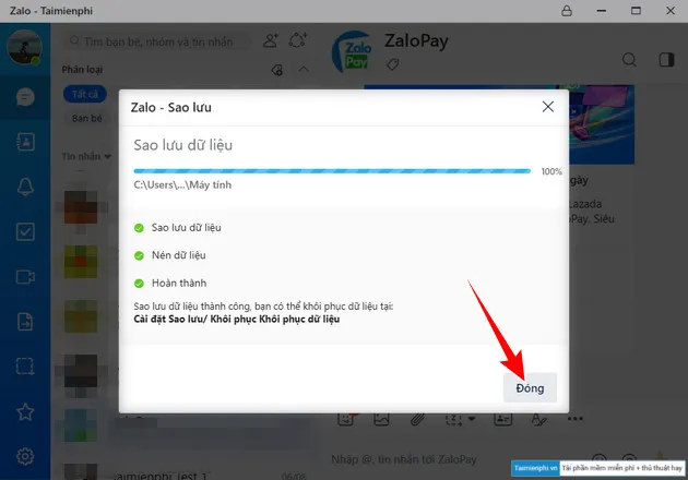 cach khoi phuc sao luu tin nhan tren zalo pc 5