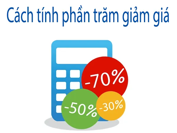 Cách tính phần trăm giảm giá