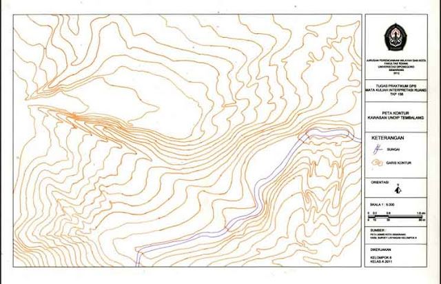 Contoh Peta Topografi Dan Penjelasannya