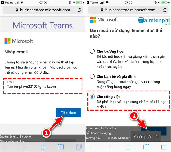 cach cai microsoft teams tren android