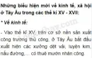 Hãy nêu những biểu hiện mới về kinh tế, xã hội ở Tây Âu trong các thế kỉ XV- XVII?