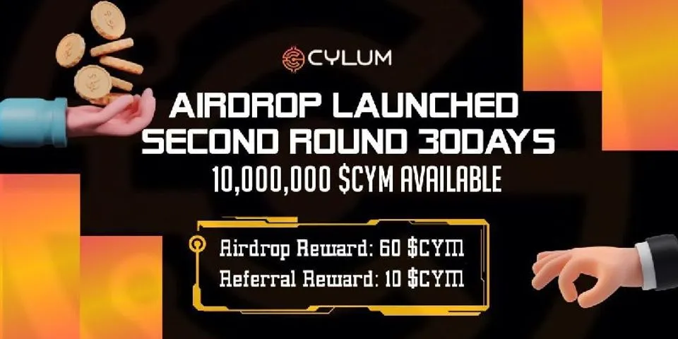🚀 airdrop: cylum vòng 2  💰 giá trị: 60 $ cym <