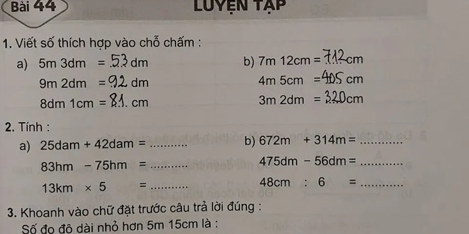 6 phẩy 518 m bằng bao nhiêu dm