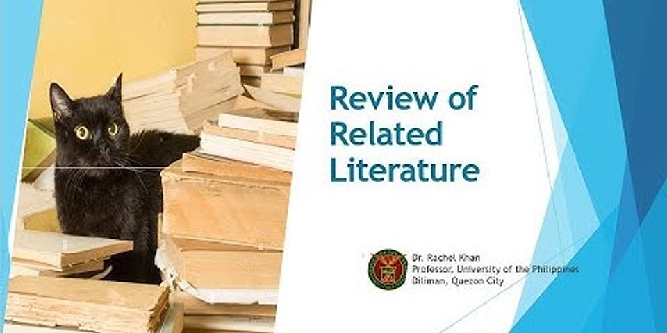 A review of related literature should include materials that is