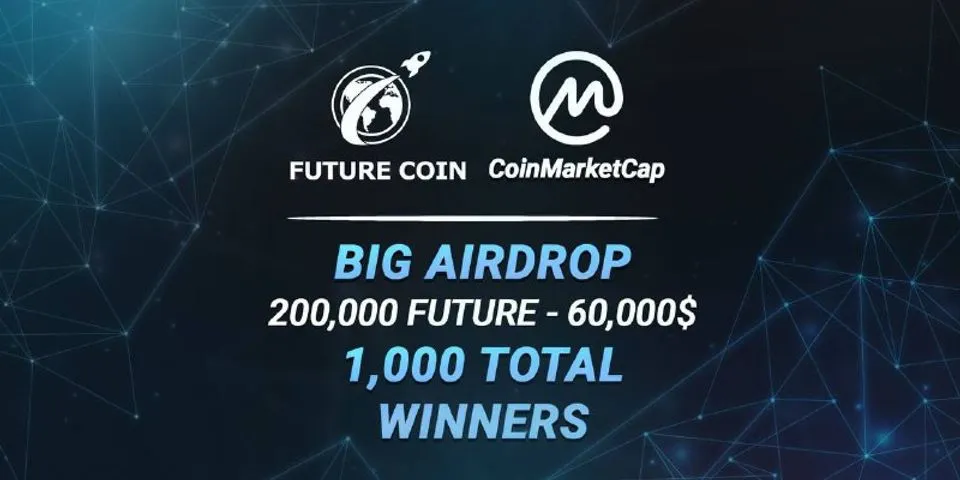 airdrop mới: futurecoin Tổng số hồ bơi: $ 60.000 Ngày kết thúc: Tháng
