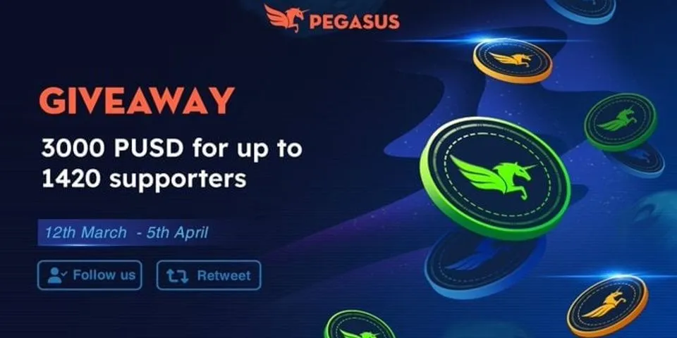 airdrop mới: pegasus  Phần thưởng: 1 PUSD Kiểm toán: Dolidproof  Ngày