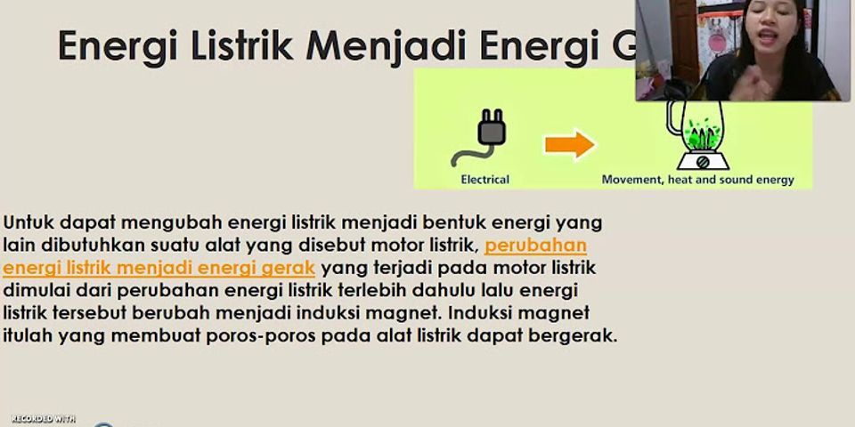 Apakah energi listrik bisa diubah menjadi energi gerak?