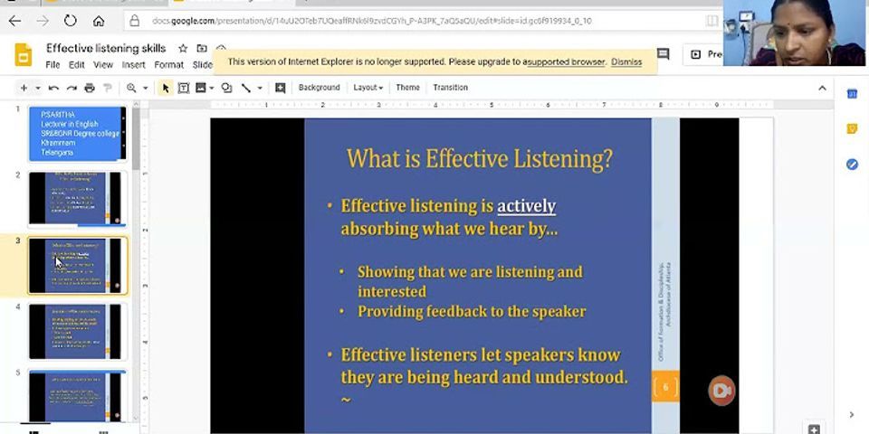 As a speaker, you can encourage effective listening by