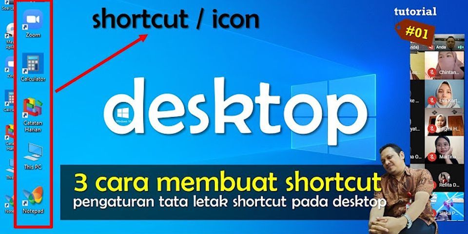Bagaimana cara menambah shortcut di laptop?
