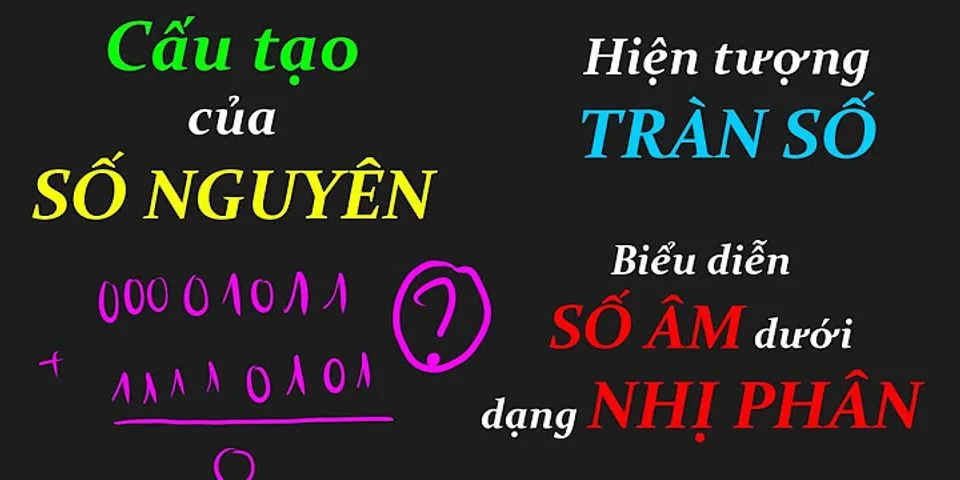 Biểu diễn số nguyên và số thực mã hóa số cần dùng ít nhất bao nhiêu byte