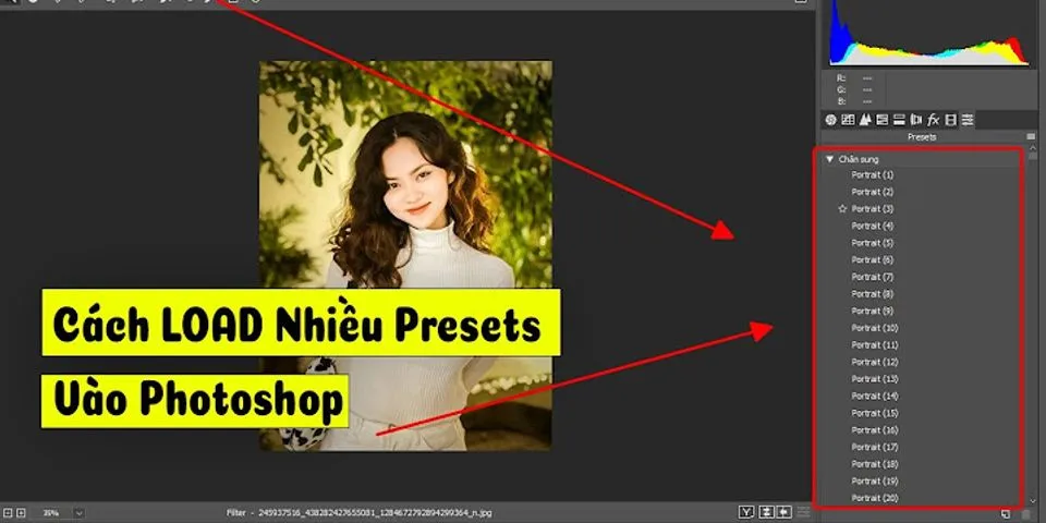 Cách add preset vào Photoshop cs6