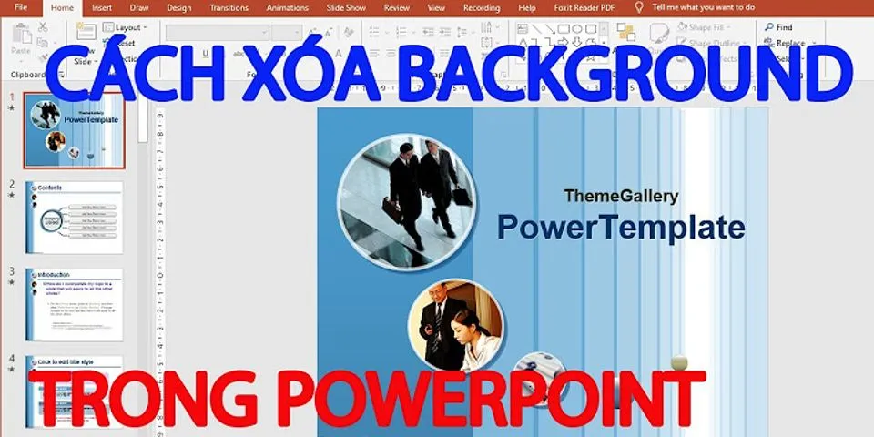 Cách ẩn Background trong PowerPoint