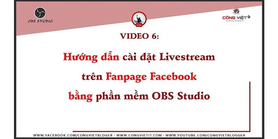 Cách ẩn livestream trên Fanpage
