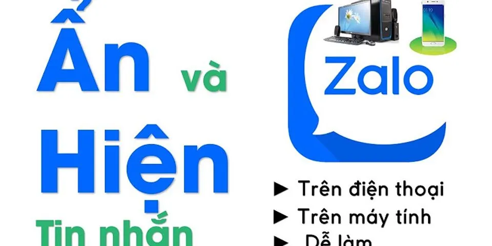 Cách ẩn số điện thoại trên Zalo trên máy tính