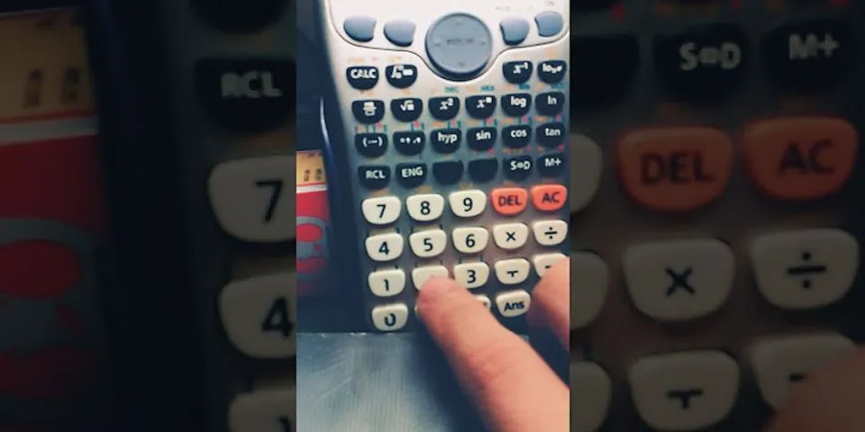 Cách bấm chữ i trên máy tính Casio