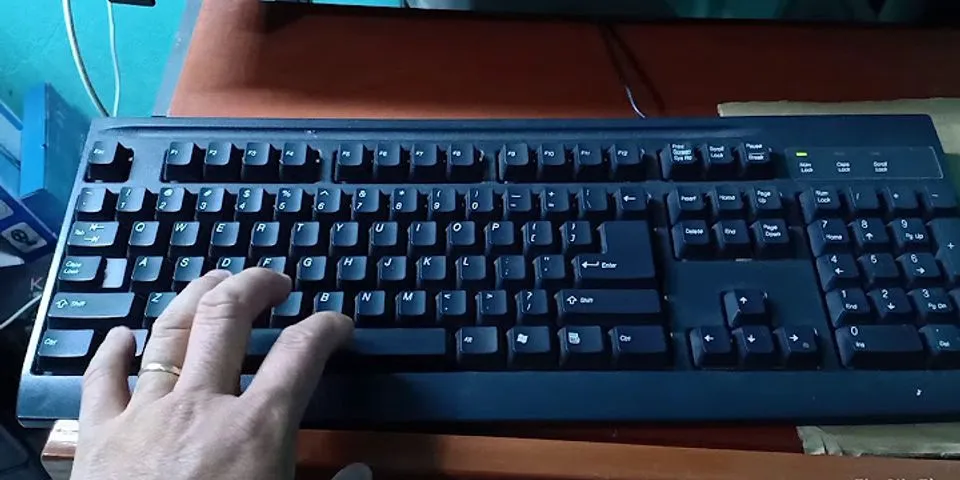 Cách bật đèn bàn phím máy tính cây