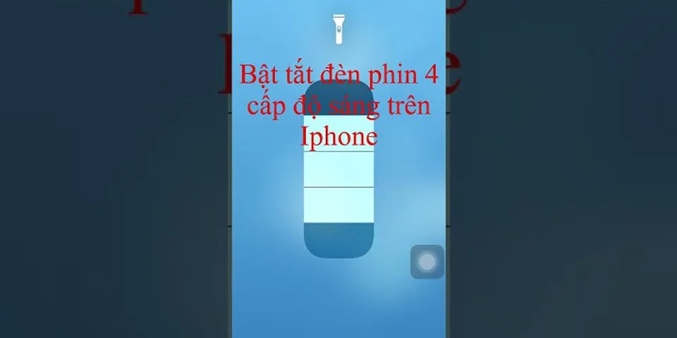 Cách bật đèn pin iPhone 4