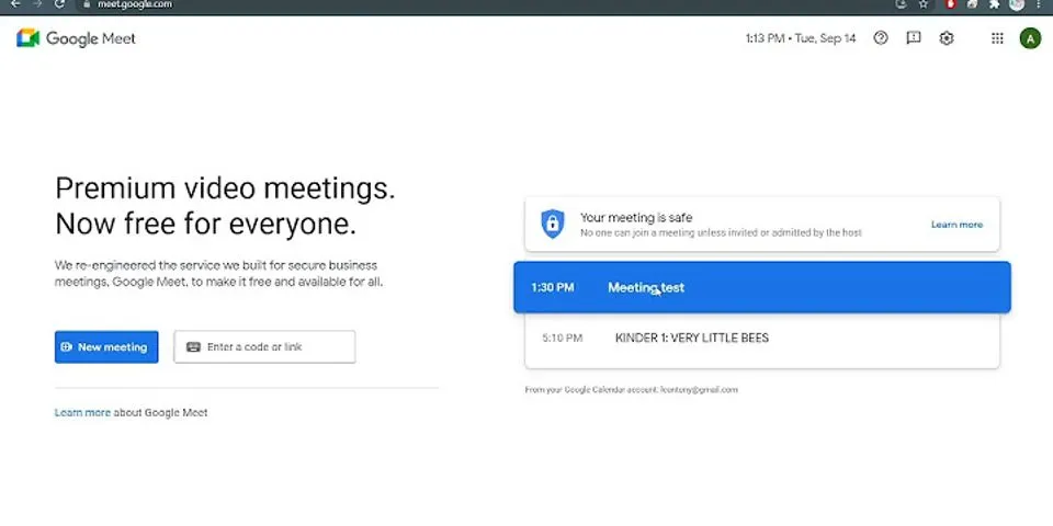 Cách biến mật trong Google Meet
