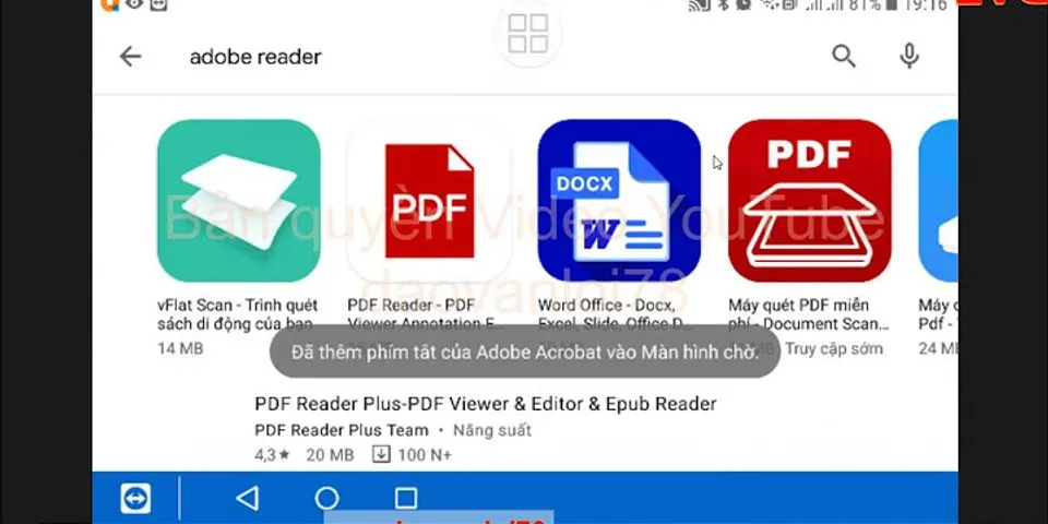 Cách cài đặt mở file PDF trên điện thoại