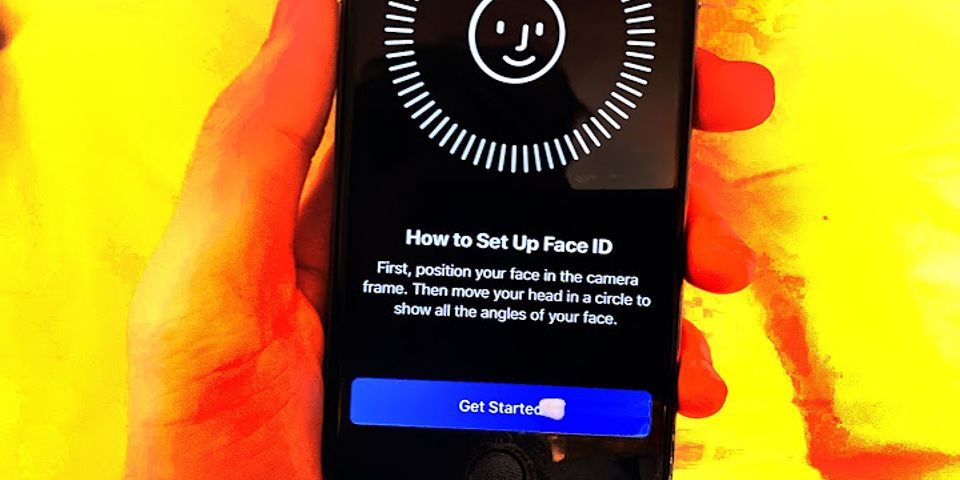 Cách cài Face ID cho iPhone 6s