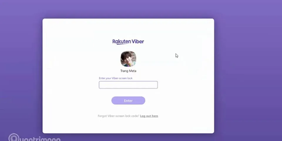 Cách cài mật khẩu cho Viber trên máy tính