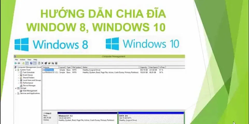 Cách chia lại ổ cứng win 8