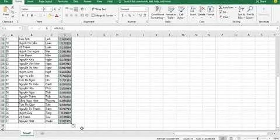Cách chia nhóm trong Excel