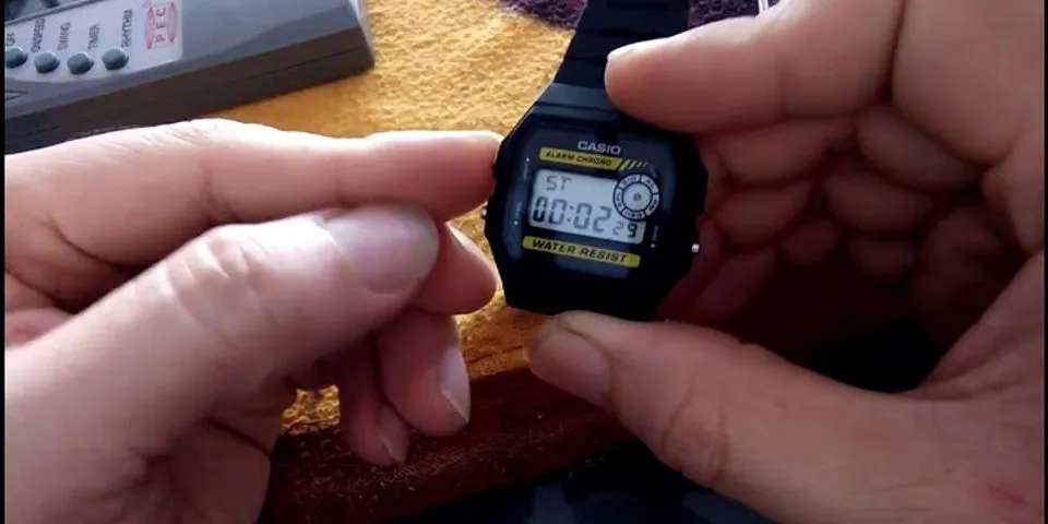 Cách chỉnh đồng hồ điện tử Casio 3 nút