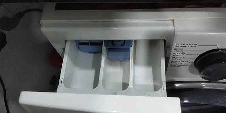 Cách cho bột giặt vào máy giặt cửa ngang