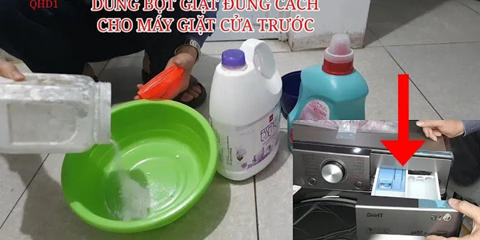 Cách cho nước tẩy vào máy giặt
