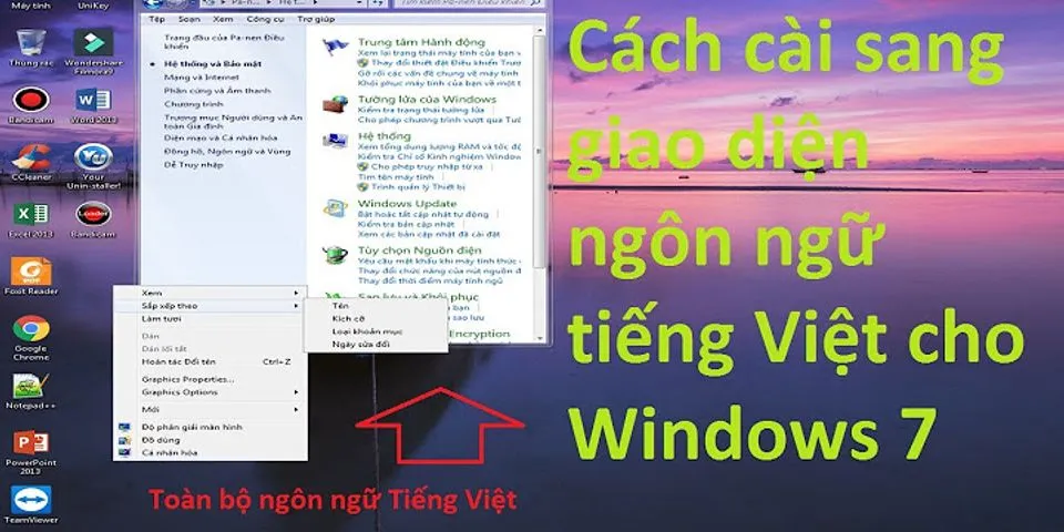 Cách chuyển bàn phím sang tiếng Việt trên máy tính Win 7