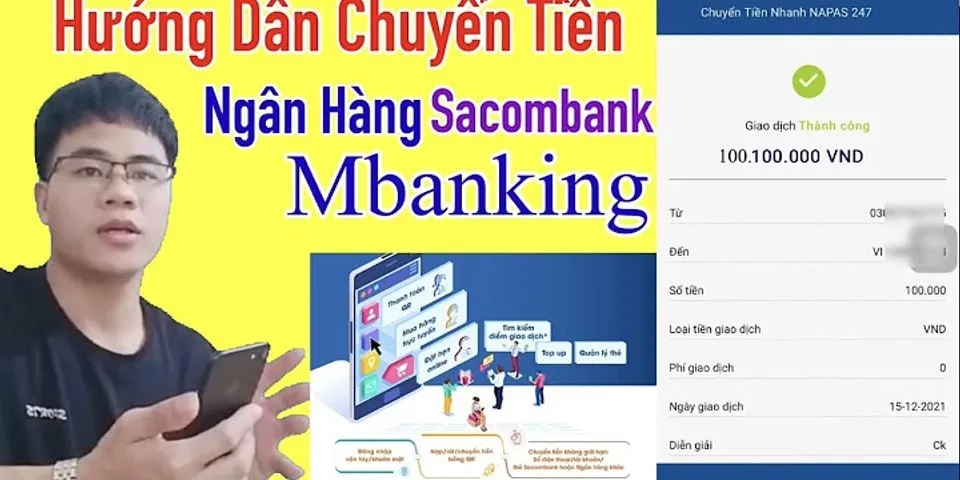 Cách chuyển tiền Internet Banking Sacombank