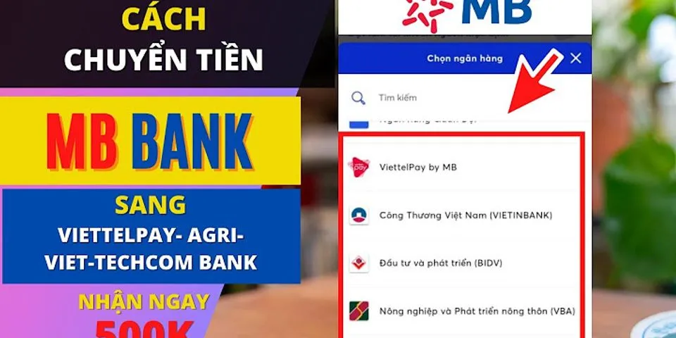 Cách chuyển tiền từ MBBank sang MoMo