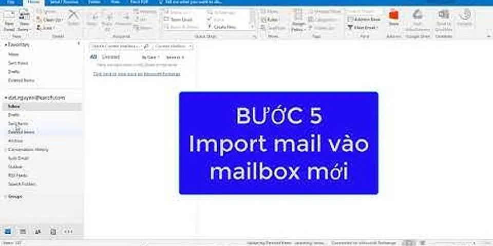 Cách copy mail Outlook