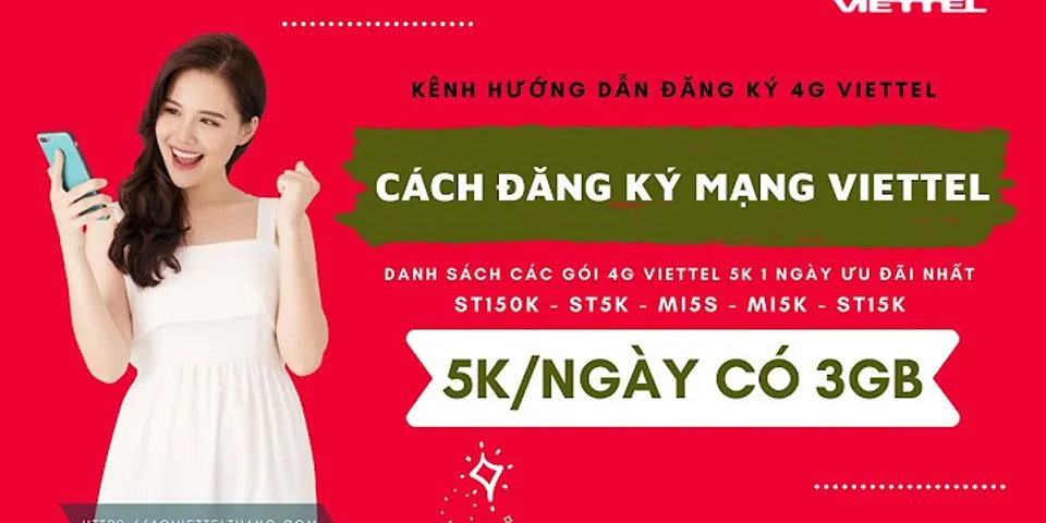 Cách đăng ký 4G Viettel 5k 1 ngày