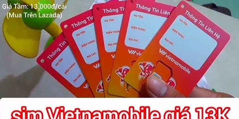 Cách đăng ký sim Vietnamobile 4G