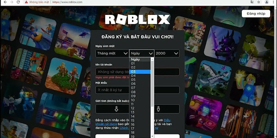 Cách đăng nhập Roblox trên máy tính 2021