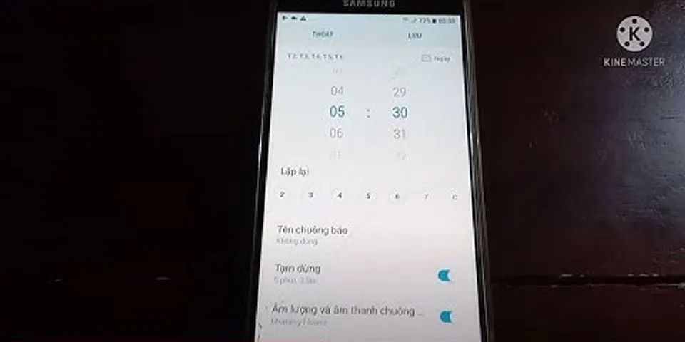 Cách đặt báo thức trên điện thoại Samsung