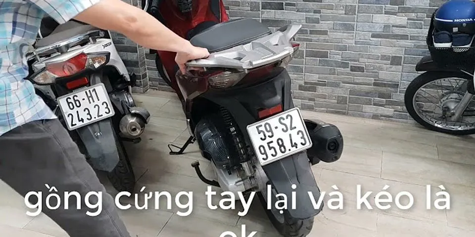 Cách đề xe máy bằng chân