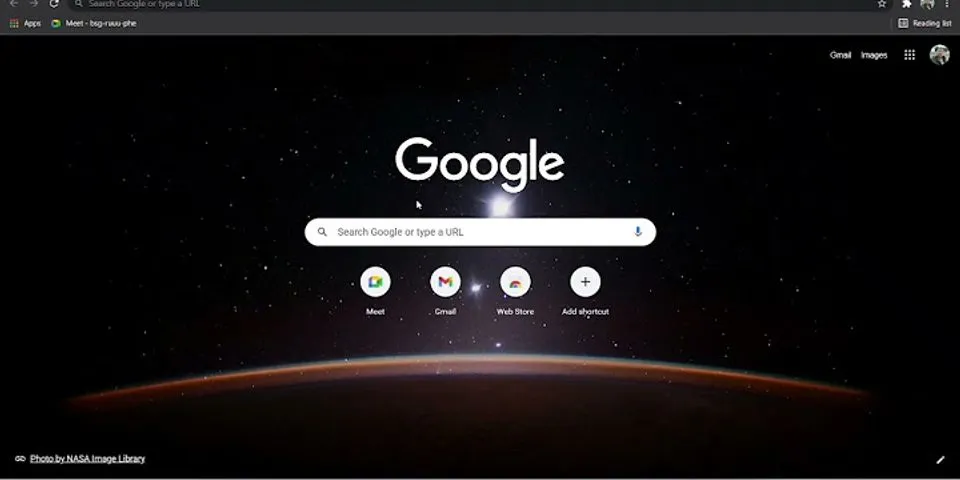 Cách đổi hình nền Google Chrome