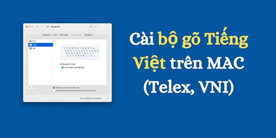 Cách đổi kiểu chữ Telex trên MacBook