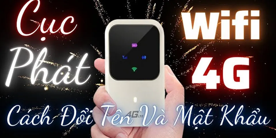 Cách đổi mật khẩu cực phát wifi Mobifone