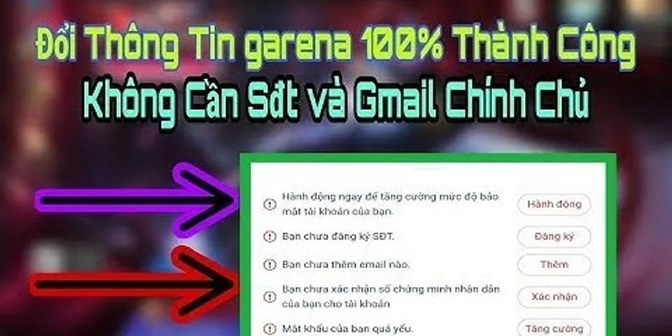 Cách đổi mk Garena khi mất sdt và gmail