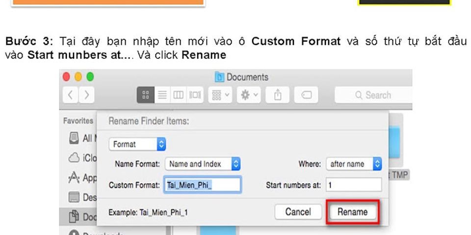 Cách đổi tên folder trên Macbook